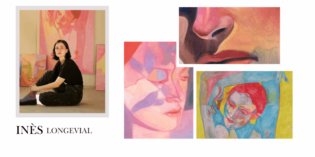 Œuvres et portraits féminins de l’artiste peintre Inès Longevial